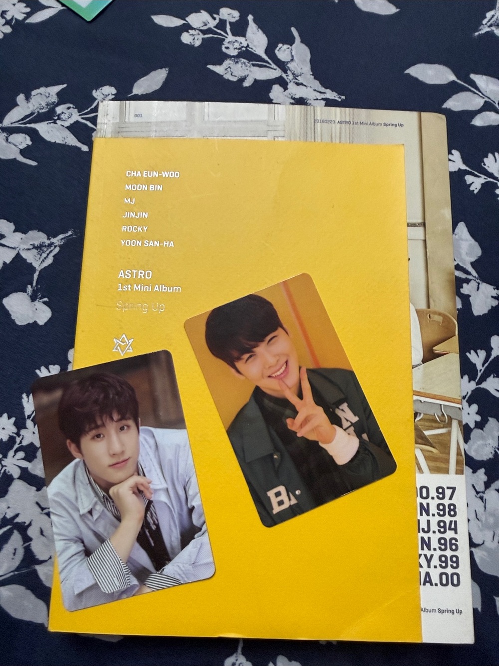 Yellow K-Pop Photo Card Album Cover – ASTRO Inspired